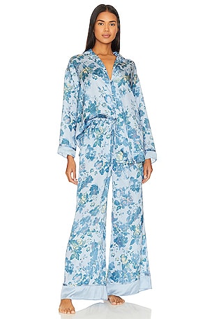 x Intimately FP Dreamy Days Pajama Set In Misty Combo Free People