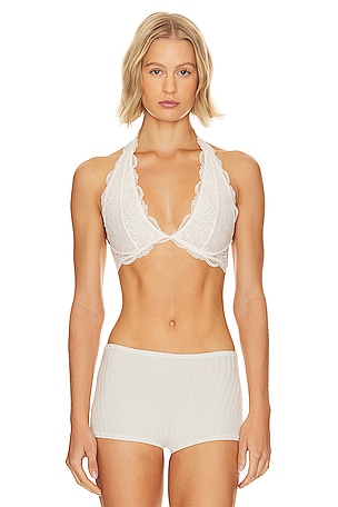 x Intimately FP Last Dance Lace Halter In Ivory Free People