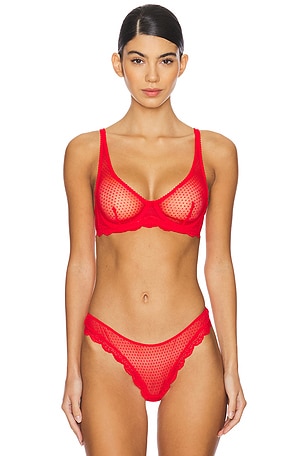 x Intimately FP Mid Week Underwire Bra In Fiery Red Free People