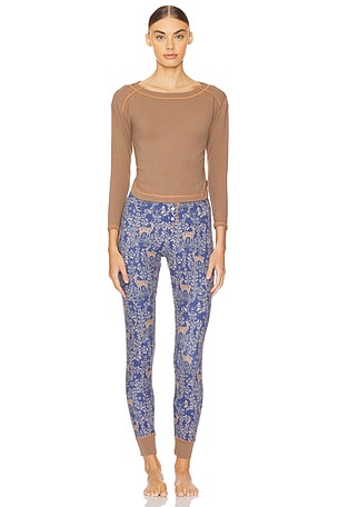 x Intimately FP Chill Evening Pj Set In Night Sky Combo Free People