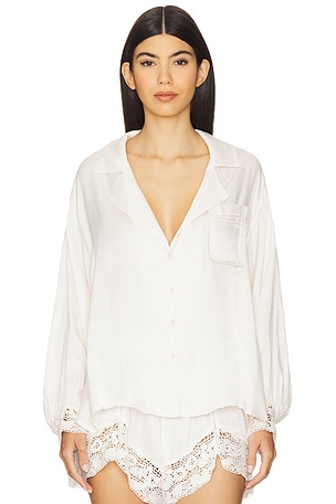 x Intimately FP Midnight Muse Sleep Shirt In Sugar Swizzle Free People