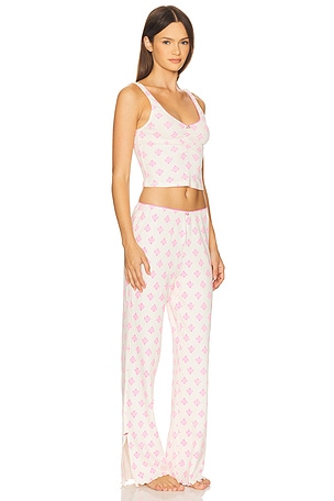 Free People Fresh In Love Lounge Set in Pink
