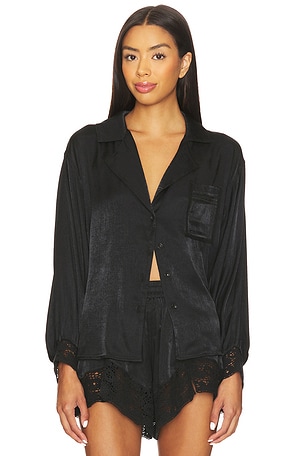 x Intimately Midnight Muse Sleep Shirt In Black Free People