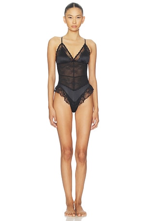 x Intimately Staying Home Bodysuit In Black Free People