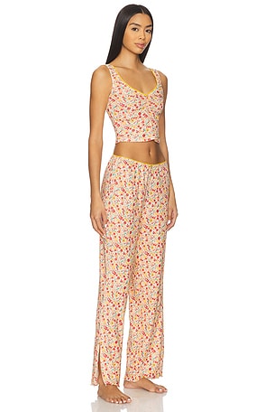 Free People x Intimately Fresh In Love Lounge Set in Orange