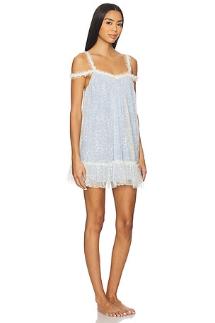 Free People x Intimately Heartbreaker Mini Slip Dress in Baby Blue. Size XS. Also