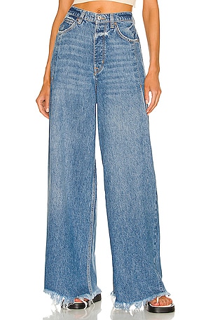Veste Free People Denim Slouchy Eisenhower marron terre cuite femme XS