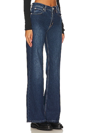Free People x We The Free Tinsley Baggy High Rise in Denim-Dark