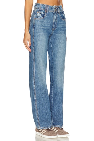 Free People x We The Free Aster Straight Leg Jeans in Denim-Medium