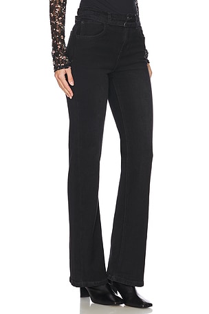 Free People x We The Free Sabine Slim A Line Jeans in Black