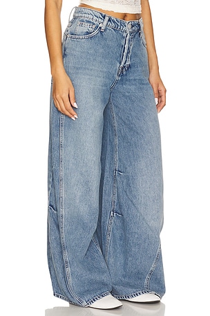 Free People Westward Demi Wide Leg in Blue