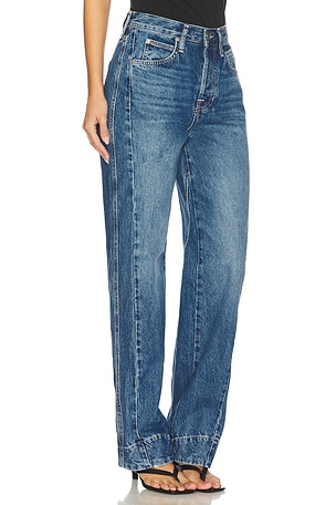 Free People x We The Free Stick Around Slim Curve In Stay For The Morning in Blue