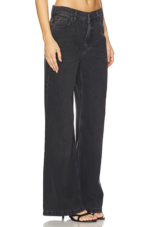 Free People x We The Free Stride Wide Leg In Miles To Go in Black. Size 32. Also