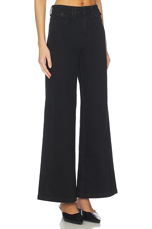 Free People x We The Free Kellee High Rise Palazzo In Black Eyeliner in Black. Size 32. Also