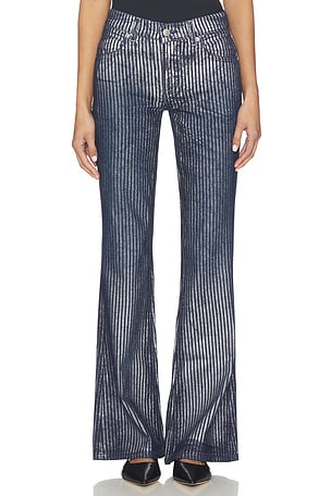 x We The Free West Coast Metallic Flare In Country Blue Free People