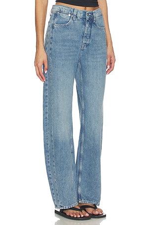 Free People x We The Free Truro Baggy Puddle Jean in Blue