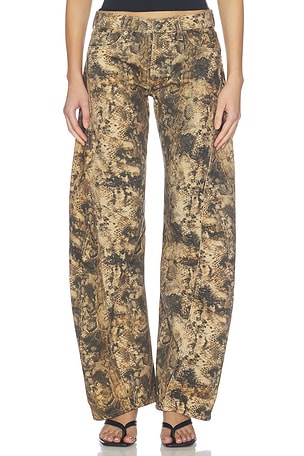 Free People X We The Free Fable Low Rise Bowed Jean in Brown