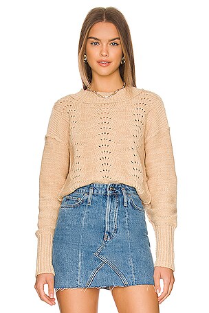 フリーピープル Free People Bell Song Pullover Sweater レディース Sweaters Sandcastle Free People Bell Song Pullover in Sandcastle | REVOLVE