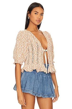 Free People Yesterday Cardi in Mauve