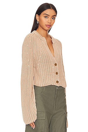Free People Sweet Nothing Cardi in Tan