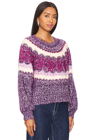 Free People Festive Frost Pullover in Lavender