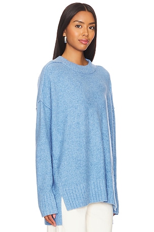 Free People Phoebe Pullover in Blue