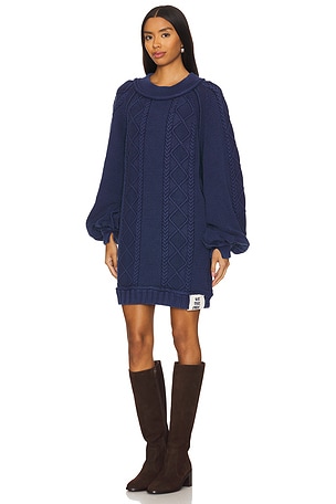 Free People x REVOLVE x We The Free The Feels Cable Sweater in Navy