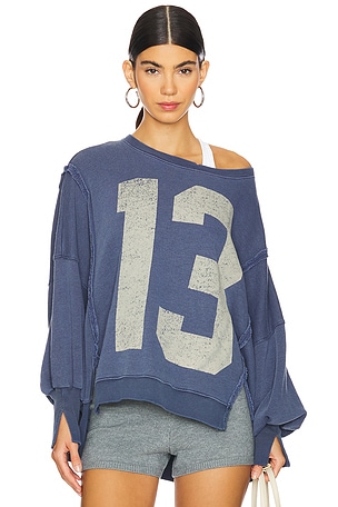 x We The Free Graphic Camden Sweatshirt In Navy Combo 13 Free People