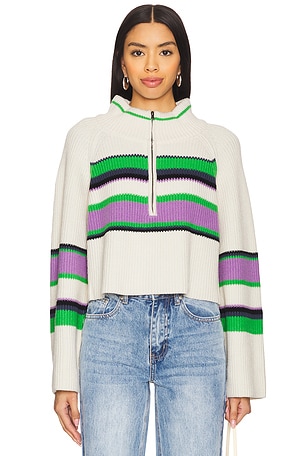 Striped Greta Half Zip Free People