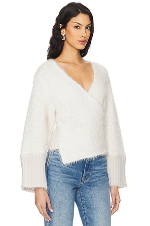 Free People x REVOLVE Cozy Wrap Pullover in White