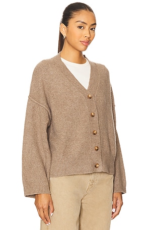 Free People Cool Of The Night Cardi in Brown