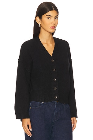 Free People Cool Of The Night Cardi in Black