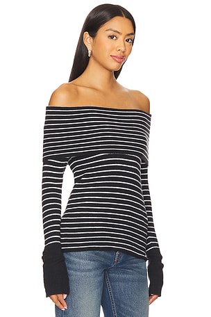 Free People Evergreen Sweater in Black