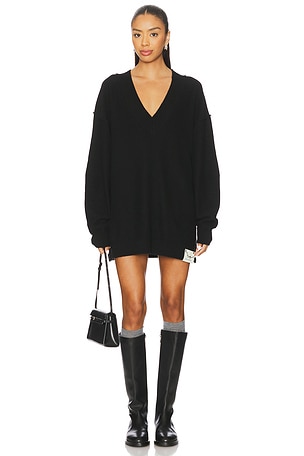 x We The Free Chelsea V Neck Tunic In Black Magic Free People