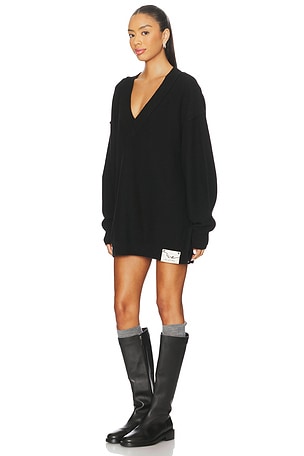 Free People x We The Free Chelsea V Neck Tunic In Black Magic in Black