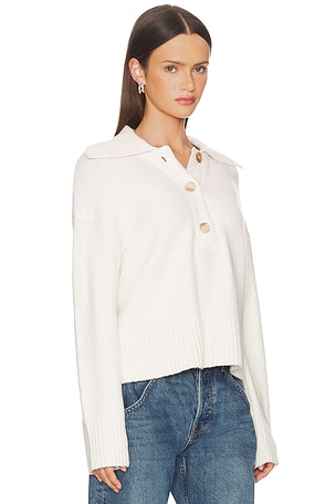 Free People Trading Up Polo in Ivory. Size XS. Also