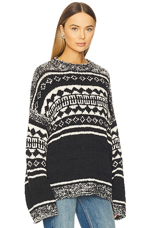 Free People PULL AVEC MOTIF DANI en Noir