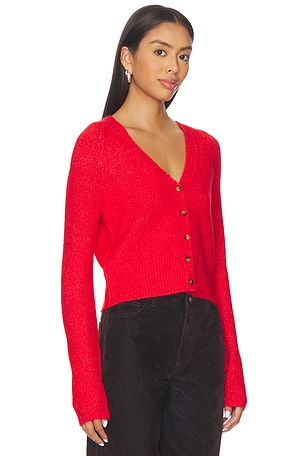 Free People School Girl Cardi in Red. Size XS. Also