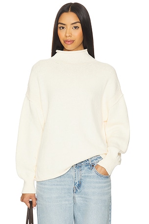 x We The Free Torres Roll Neck Sweater In Sugar Swizzle Free People