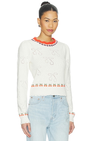 Free People PULL SWEAT FREE PEOPLE TILLY en Ivoire