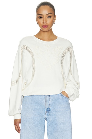 Love Lace Sweatshirt Free People