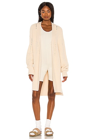 Free People Nightingale Cardi Oversized deals Cardigan Sweater Cream