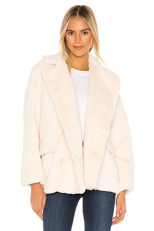 Free people kate faux fur coat hotsell