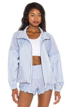 Free People x FP Movement Thanks A Bunch Jacket in Periwinkle
