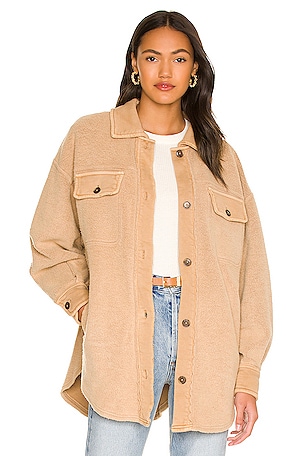 Free People We the Free Camel Tan Hideaway Jacket Corduroy selling Fleece Jacket XS