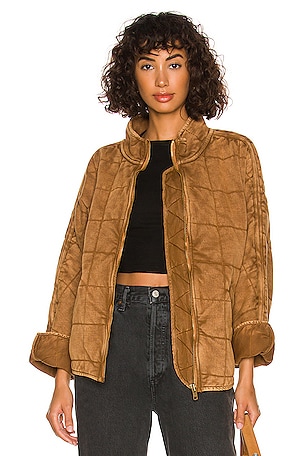 free people キルトジャケット Dolman Quilted Knit Jacket | Free People