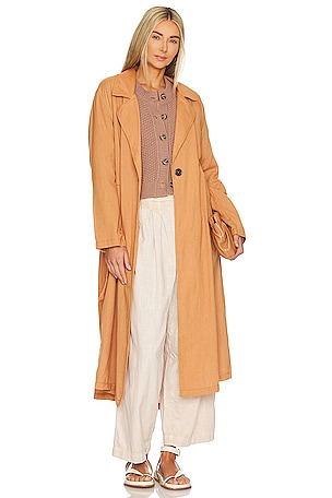 Theory Double-Breasted Belted Trench Coat