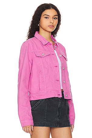 Free People x We The Free Rumors Denim Jacket in Pink