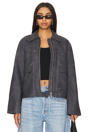 CHAQUETA CUERO SINTÉTICO BLAIR Free People