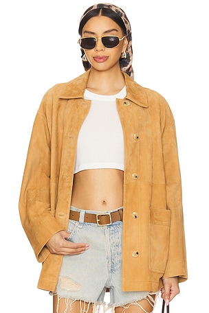 BLOUSON EN DAIM WE THE FREE ANNALISE Free People